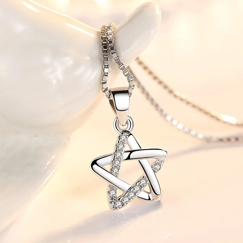 925 Sterling silver necklace pendant High quality Heart Fashion jewelry chains For Women Men Wedding Birthday Party Gift