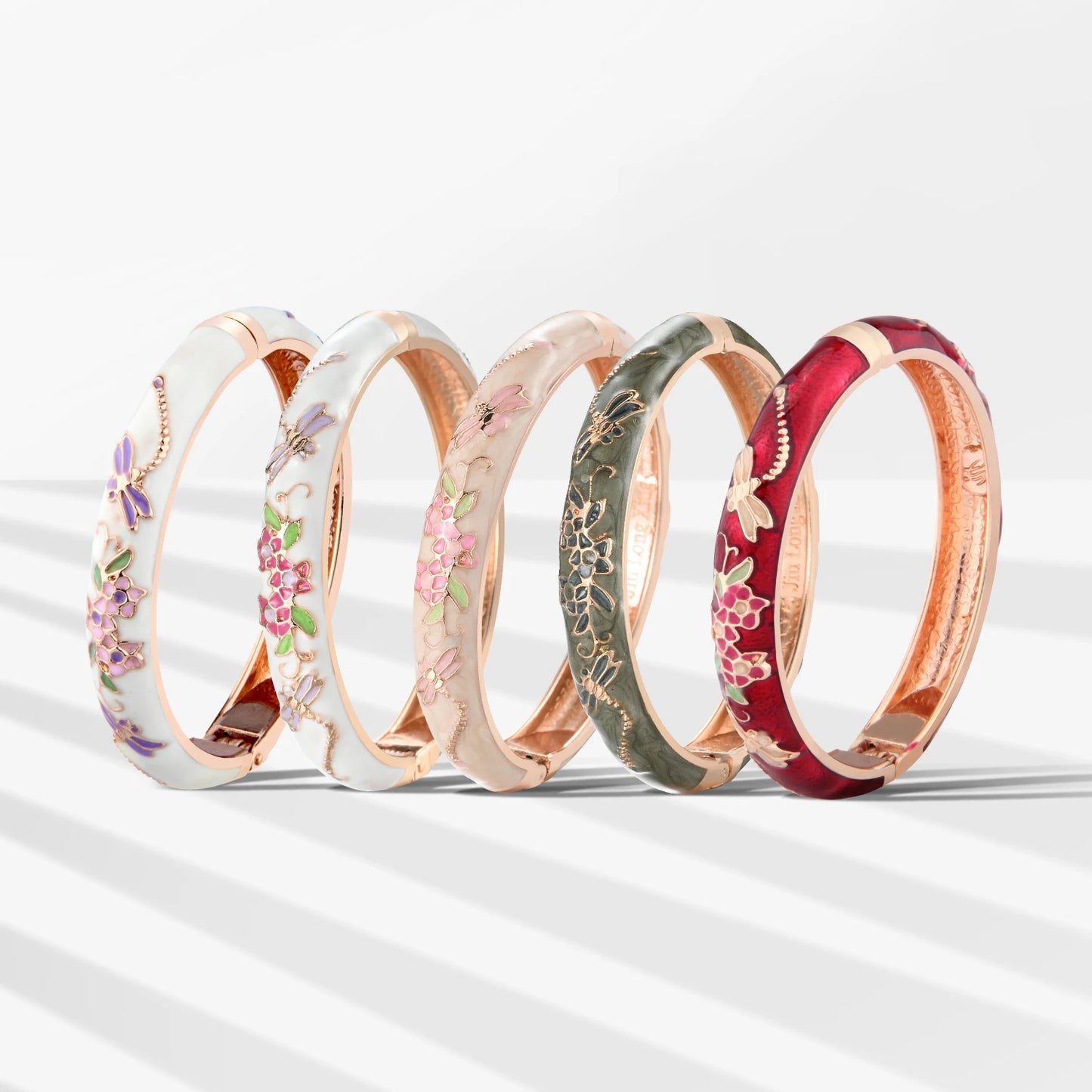 Cloisonne Bracelet For Women Bangles On Hand Enamel Jewelry Flower Women's Hand Bracelet Female Bangle Mother's Day Gifts Wife