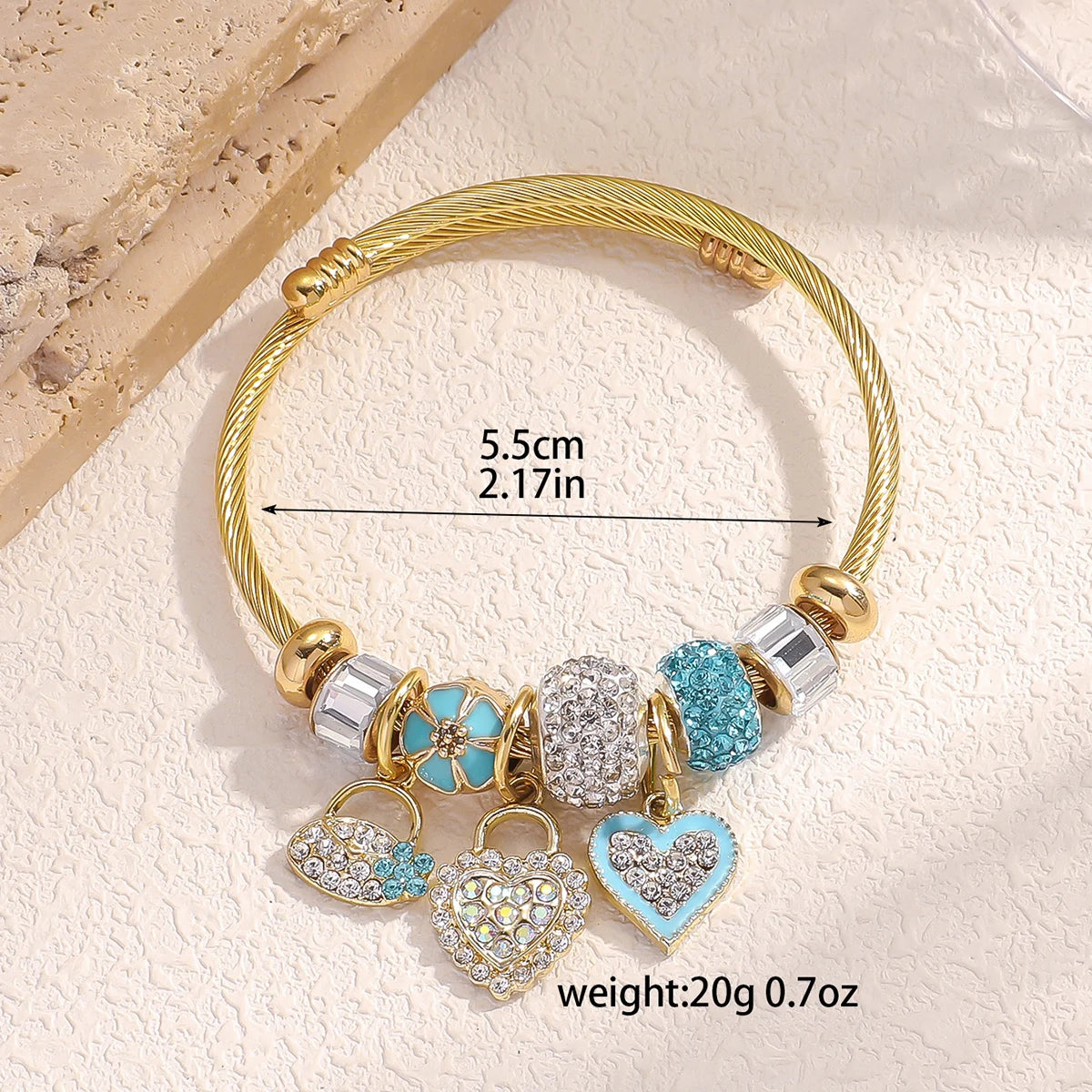 1PC Women's Fashion Pan Family Multi Element Beaded Bracelet Jewelry Accessories Suitable for Date, Party, Festival Gifts