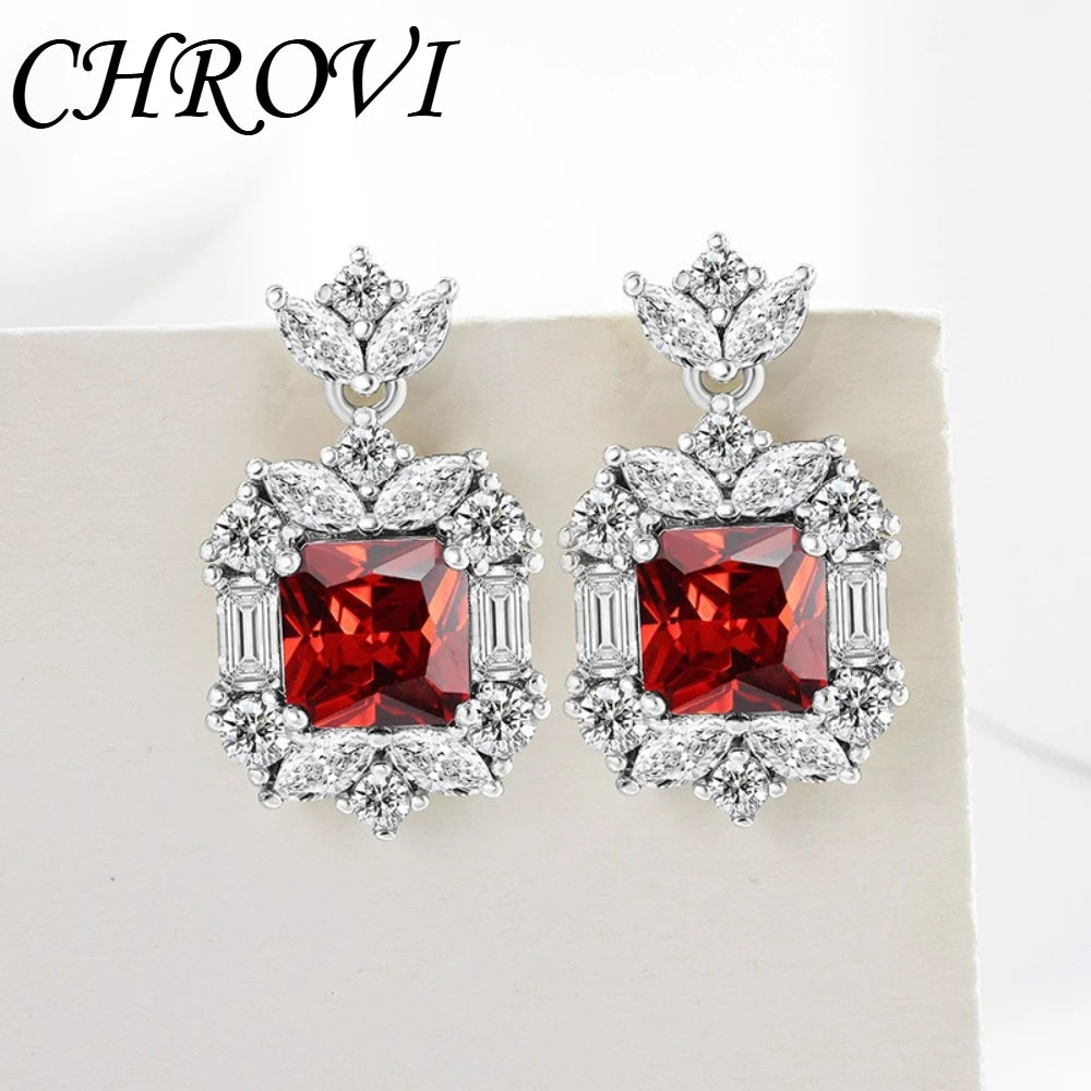 Fashion 925sterling silver jewelry set gemstone ring, ear studs, necklace, women's earrings, pendant, bracelet, hand accessory