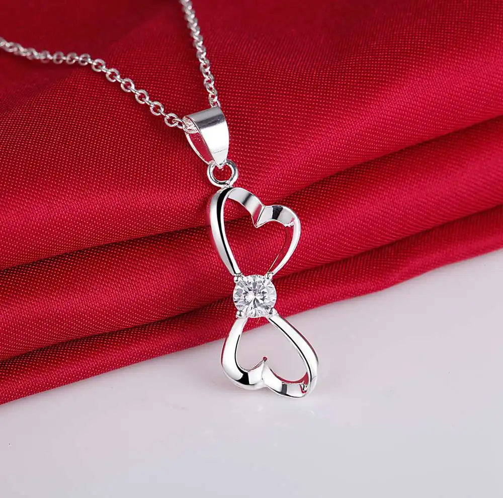 Hot 925 Sterling Silver Necklace Pendant Tree High Quality For Women Wedding Engagement Fashion Jewelry Gifts