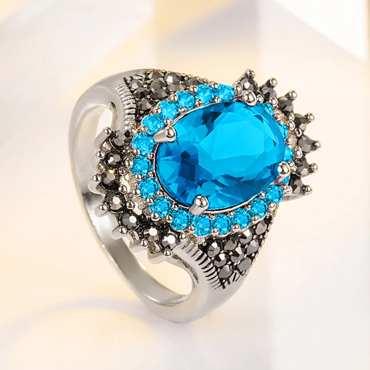 Big 925 Sterling Silver Vintage Women Ring Simplicity Fashion Exquisite Student Girlfriend Jewelry Accessories Wedding Party