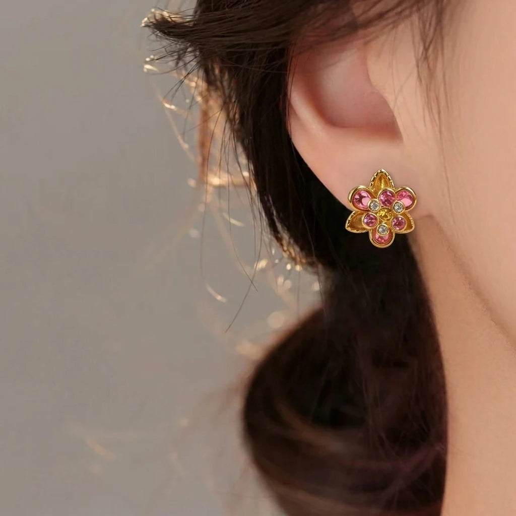 Elegant Flower Ladies Earrings Versatile for Daily Commute And Dates Perfect Thoughtful Gift for Female Friends