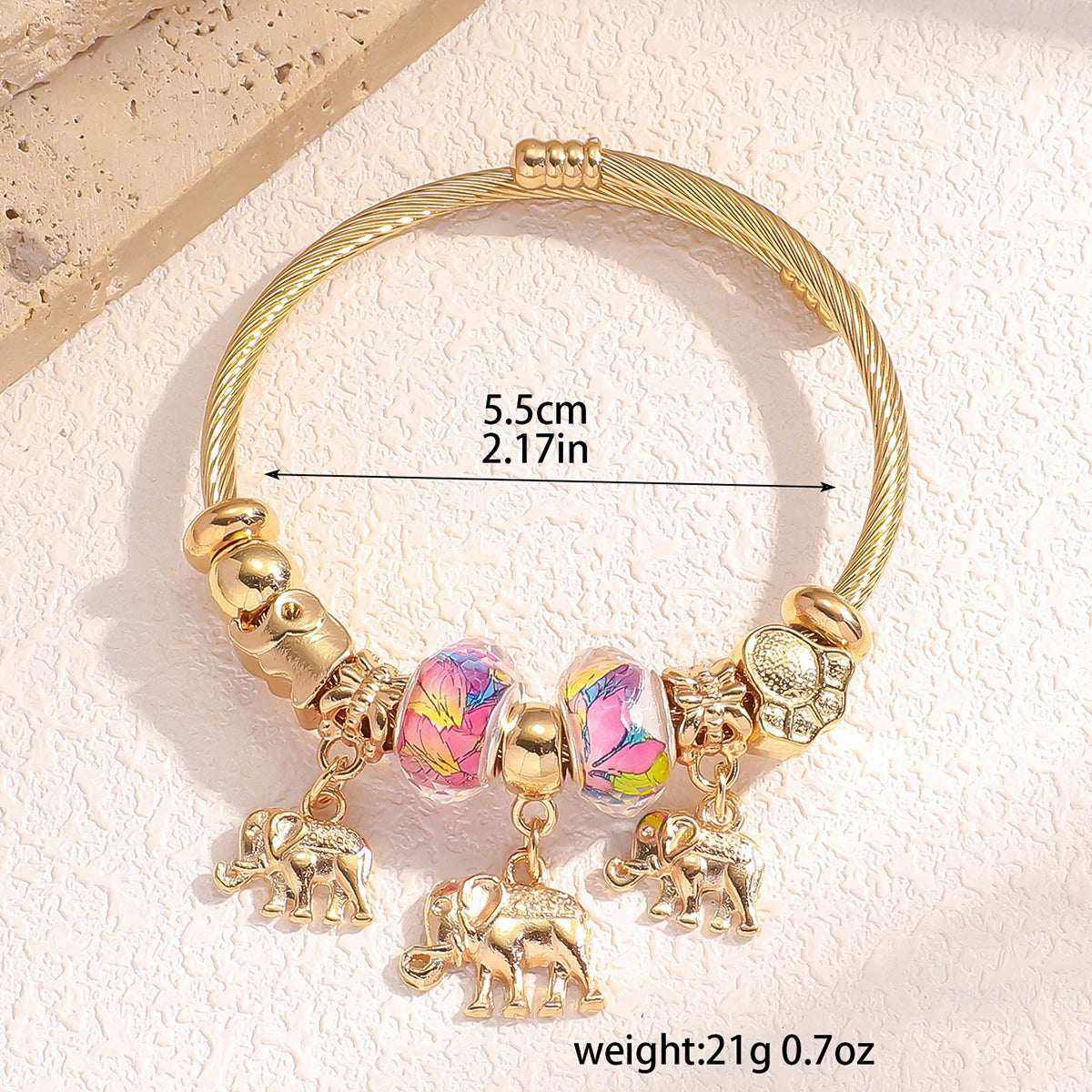 1PC Women's Fashion Pan Family Multi Element Beaded Bracelet Jewelry Accessories Suitable for Date, Party, Festival Gifts