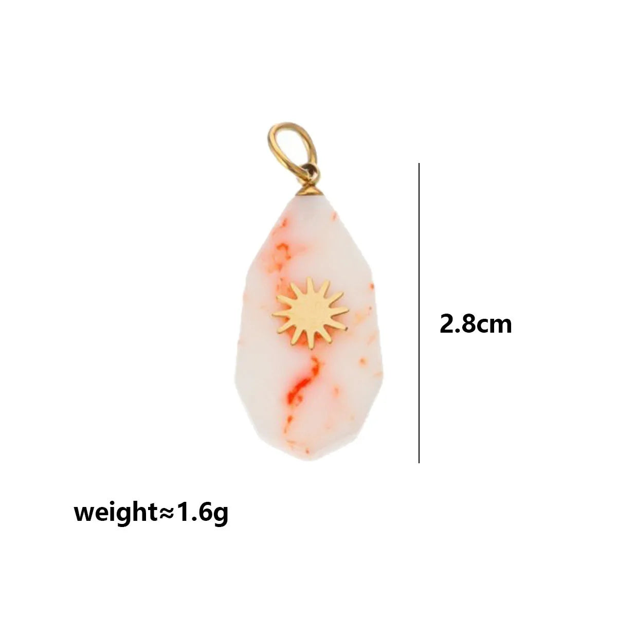Trendy Natural Stone Star Heart Pendant DIY Necklace for Women Colorful Handmade Beaded Collars Necklace Stainless Steel Jewelry