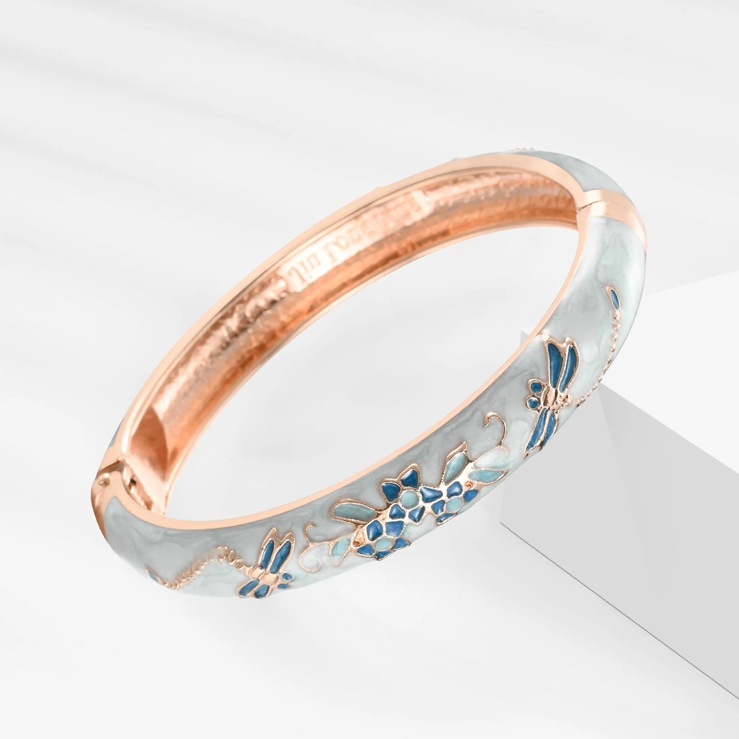 Cloisonne Bracelet For Women Bangles On Hand Enamel Jewelry Flower Women's Hand Bracelet Female Bangle Mother's Day Gifts Wife