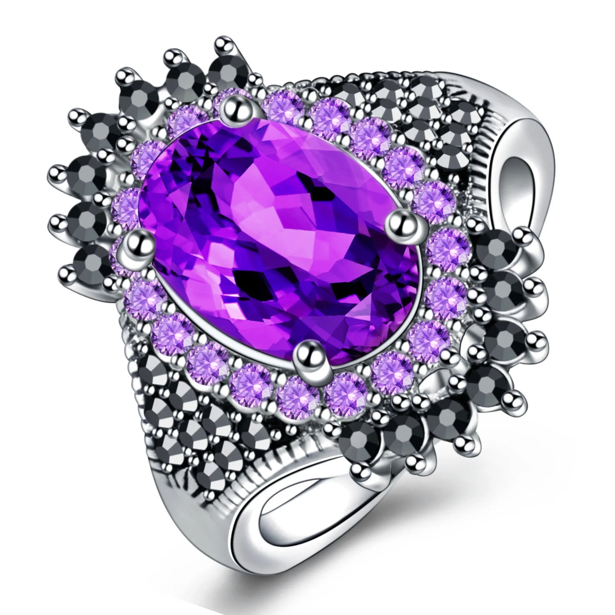 Big 925 Sterling Silver Vintage Women Ring Simplicity Fashion Exquisite Student Girlfriend Jewelry Accessories Wedding Party