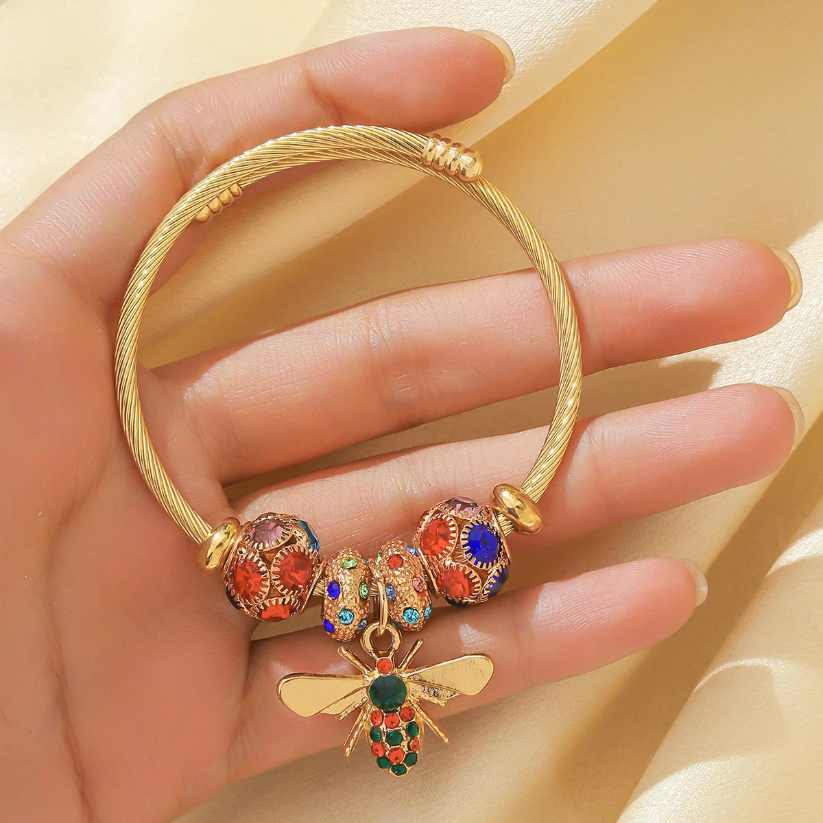 1PC Women's Fashion Pan Family Multi Element Beaded Bracelet Jewelry Accessories Suitable for Date, Party, Festival Gifts