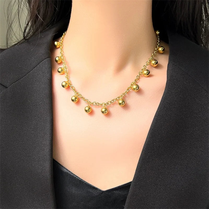 EILIECK 316L Stainless Steel Heart Love Pendant Necklace For Women Daily Wear Trendy Exquisite Charm Neck Chain Jewelry Gift