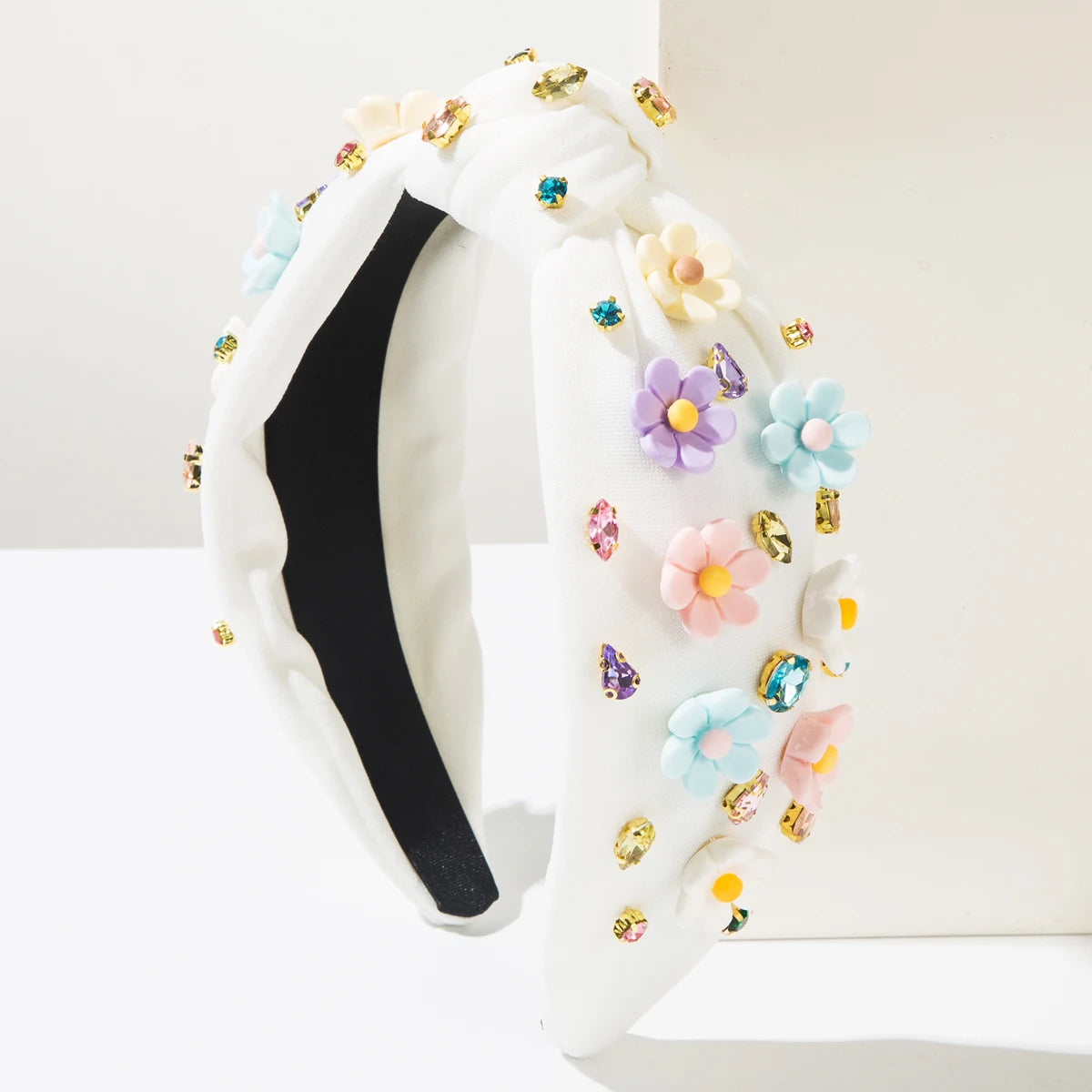 New Fashion Style Baroque Style Diamond Studded Flower Headband For Women's Fashion Shows, Street Photography, High-Quality Head