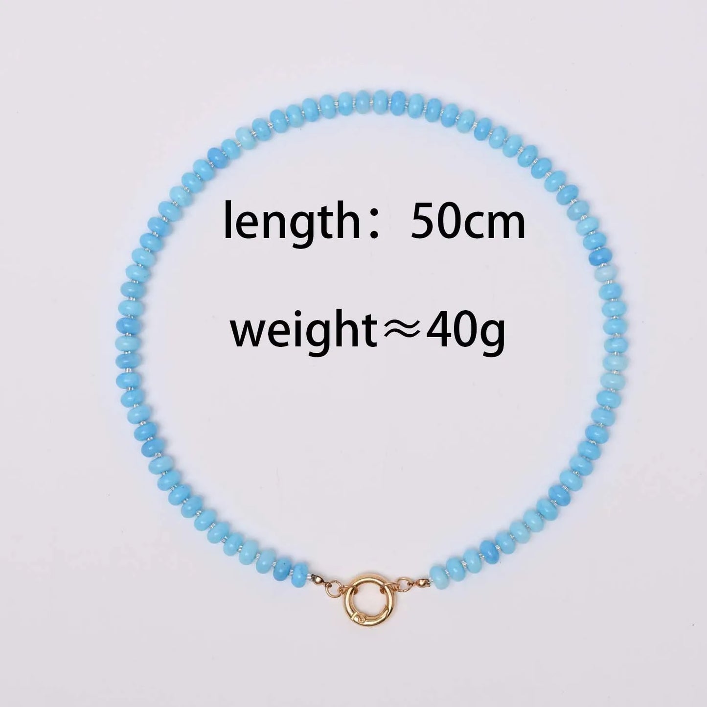 Trendy Natural Stone Star Heart Pendant DIY Necklace for Women Colorful Handmade Beaded Collars Necklace Stainless Steel Jewelry