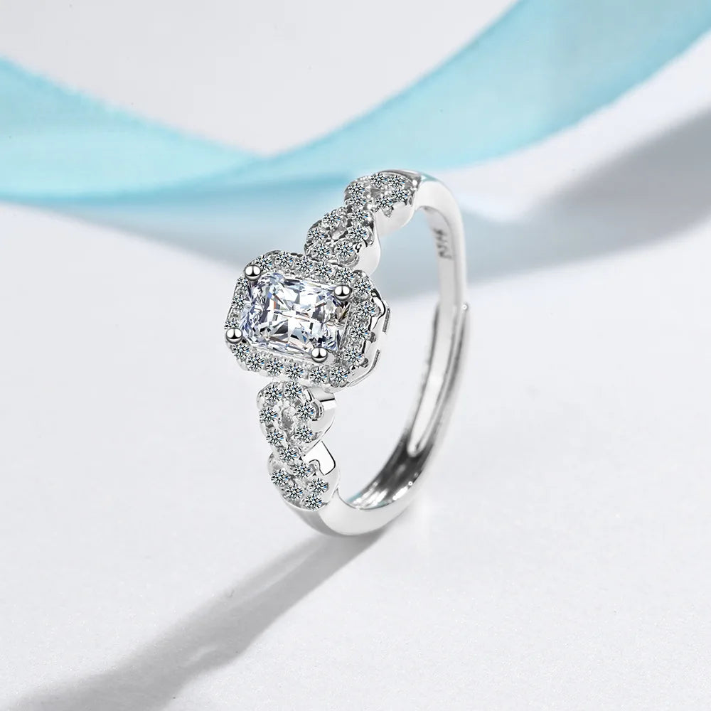 New 925 Sterling Silver 6A Zircon Ring Luxury Shines Simplicity Fashion Exquisite For women Wedding Engagement Jewelry