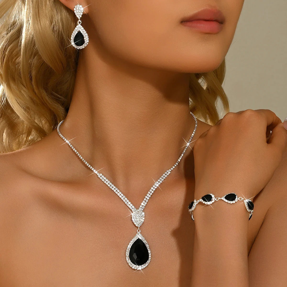 Bohemian Seaside Necklace Earrings Bracelet Jewelry Set Multi Color Classic Style Suitable for Daily Gatherings
