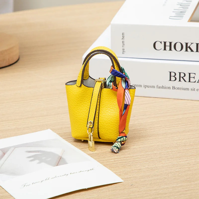 Mini Bag Pendant Keychain Hanging Accessory Zero Wallet Creative Portable Bracelet Bluetooth Earphone Bag Multifunctional