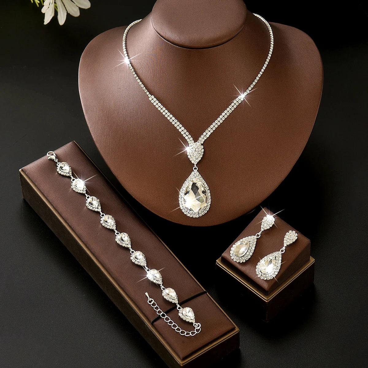 Bohemian Seaside Necklace Earrings Bracelet Jewelry Set Multi Color Classic Style Suitable for Daily Gatherings