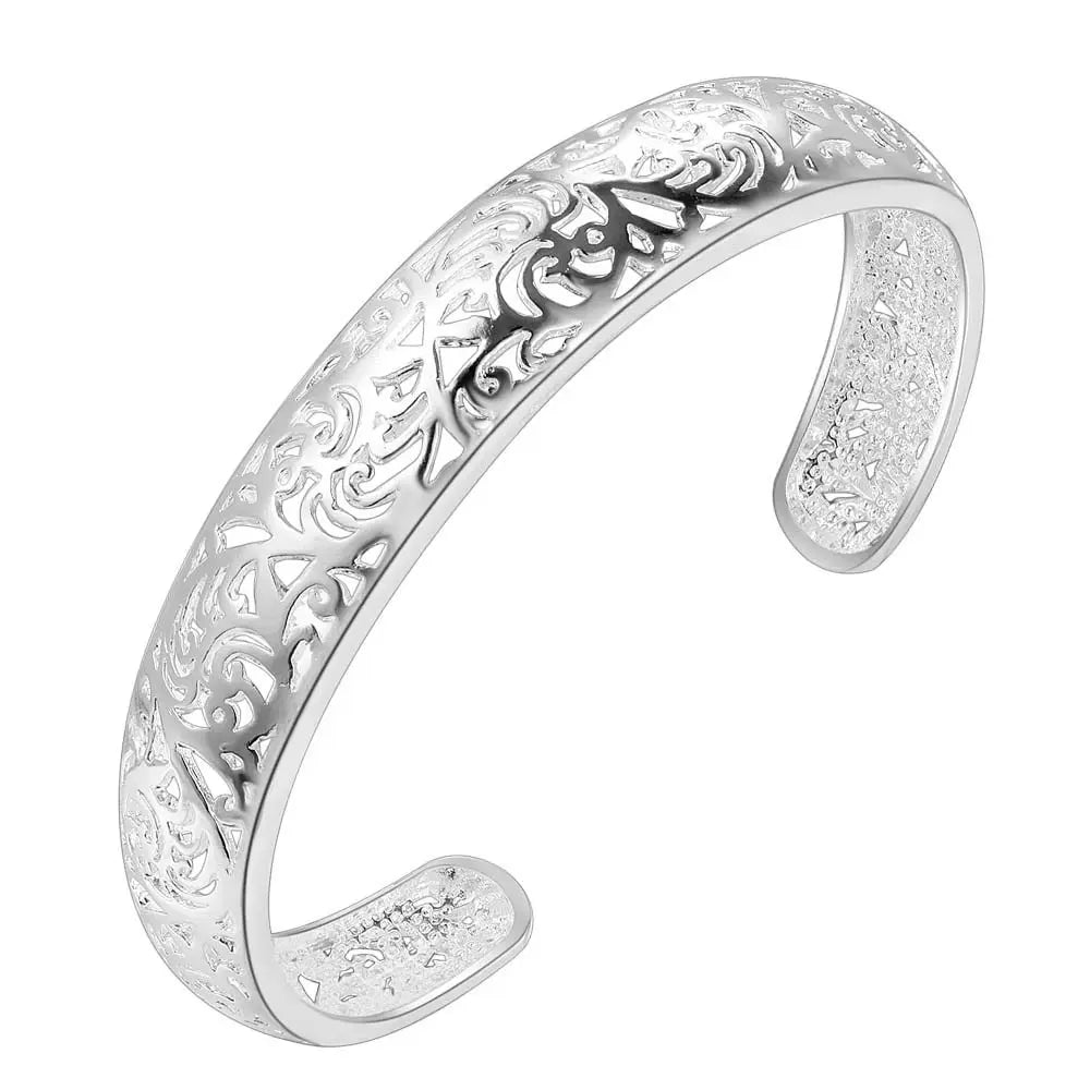 Hot 925 Sterling Silver Bracelet High Quality For Woman Fashion Engagement Party Wedding Jewelry Gift