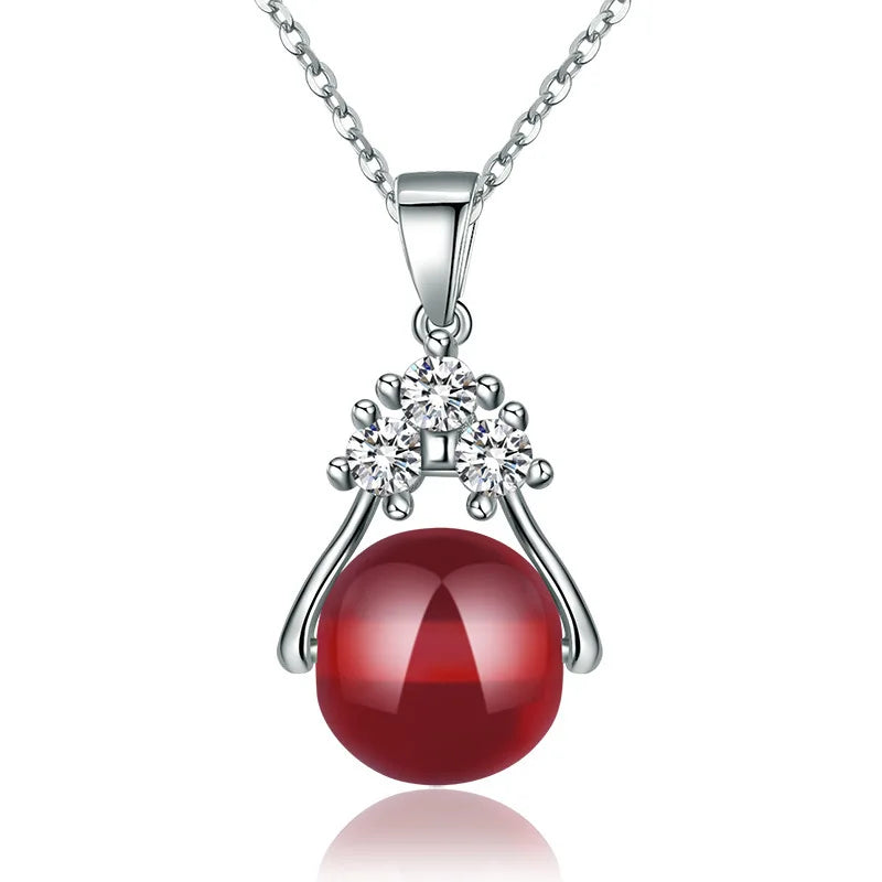 925 Sterling Silver Necklace Pendant Romance Heart Zircon High Quality For Woman Fashion Wedding Engagement Jewelry Gift