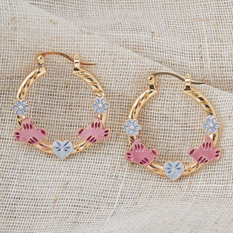 Elegant Carved Hollow Hoop Earrings Exquisite Accessories for Women Jewelry for Holiday Weddings Jewelry Gift Accessories