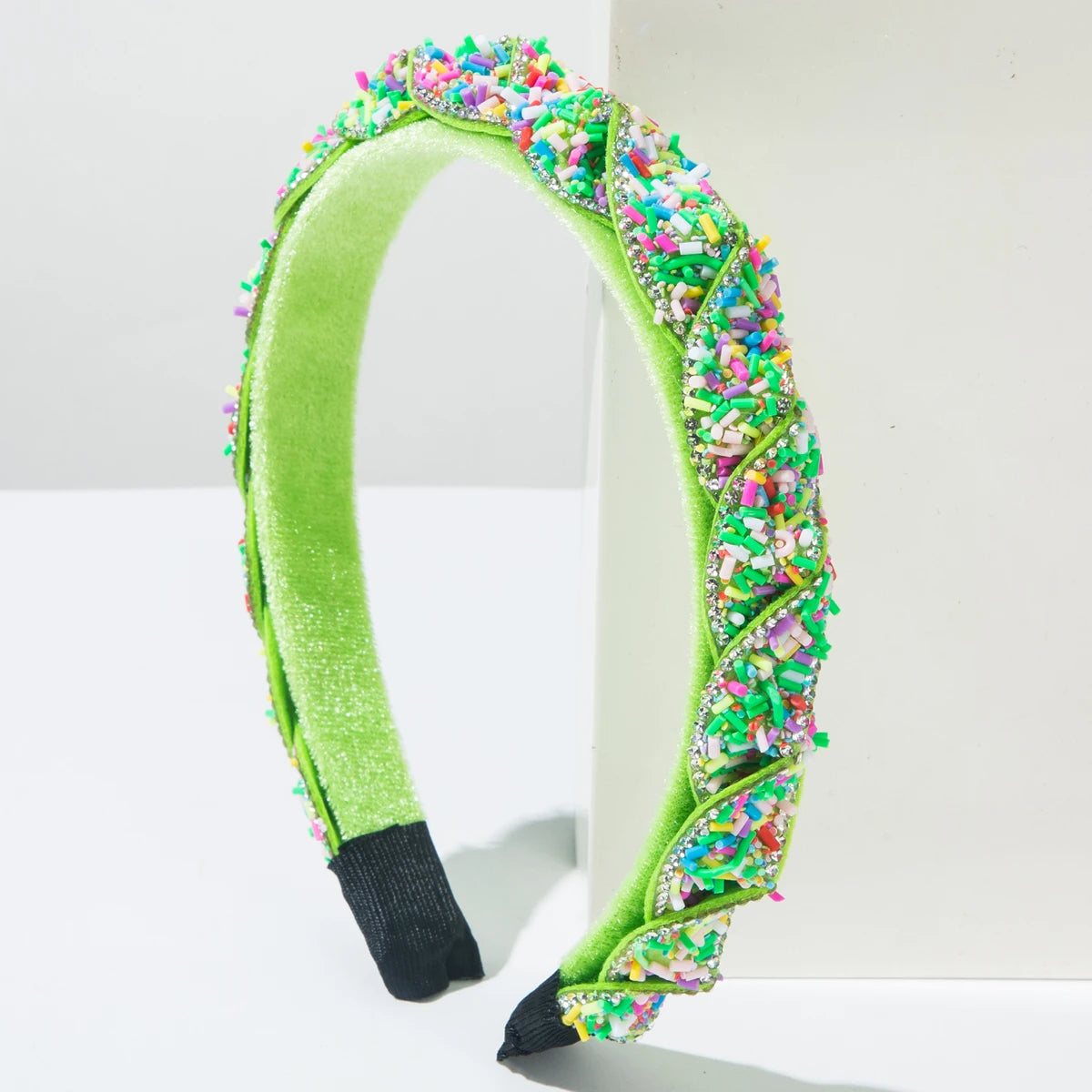 New Baroque Headband From Europe and America, Sweet Candy Colored, Cute Woven Headband, High Skull Top, Beautiful Headband