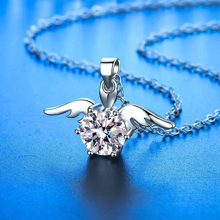 925 Sterling Silver Necklace Pendant AAA Zircon For Women Fashion Exquisite Student Girlfriend Jewelry Accessories Heart Gift