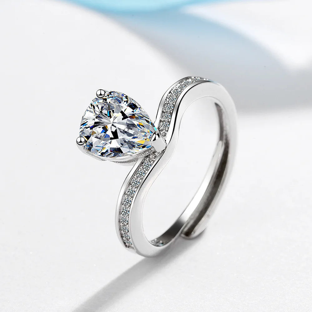 New 925 Sterling Silver 6A Zircon Ring Luxury Shines Simplicity Fashion Exquisite For women Wedding Engagement Jewelry