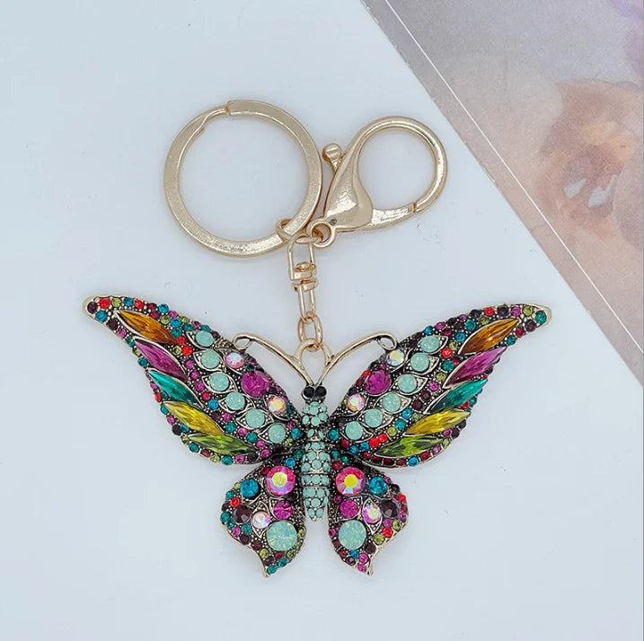 Easya 2024 Fashion Butterfly Bows Luxury Glitter Keychains High Quality Bags Decorate Wedding Gifts for Guests