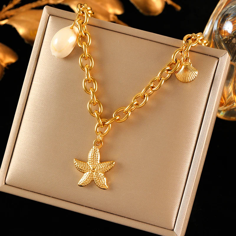 EILIECK 316L Stainless Steel Heart Love Pendant Necklace For Women Daily Wear Trendy Exquisite Charm Neck Chain Jewelry Gift