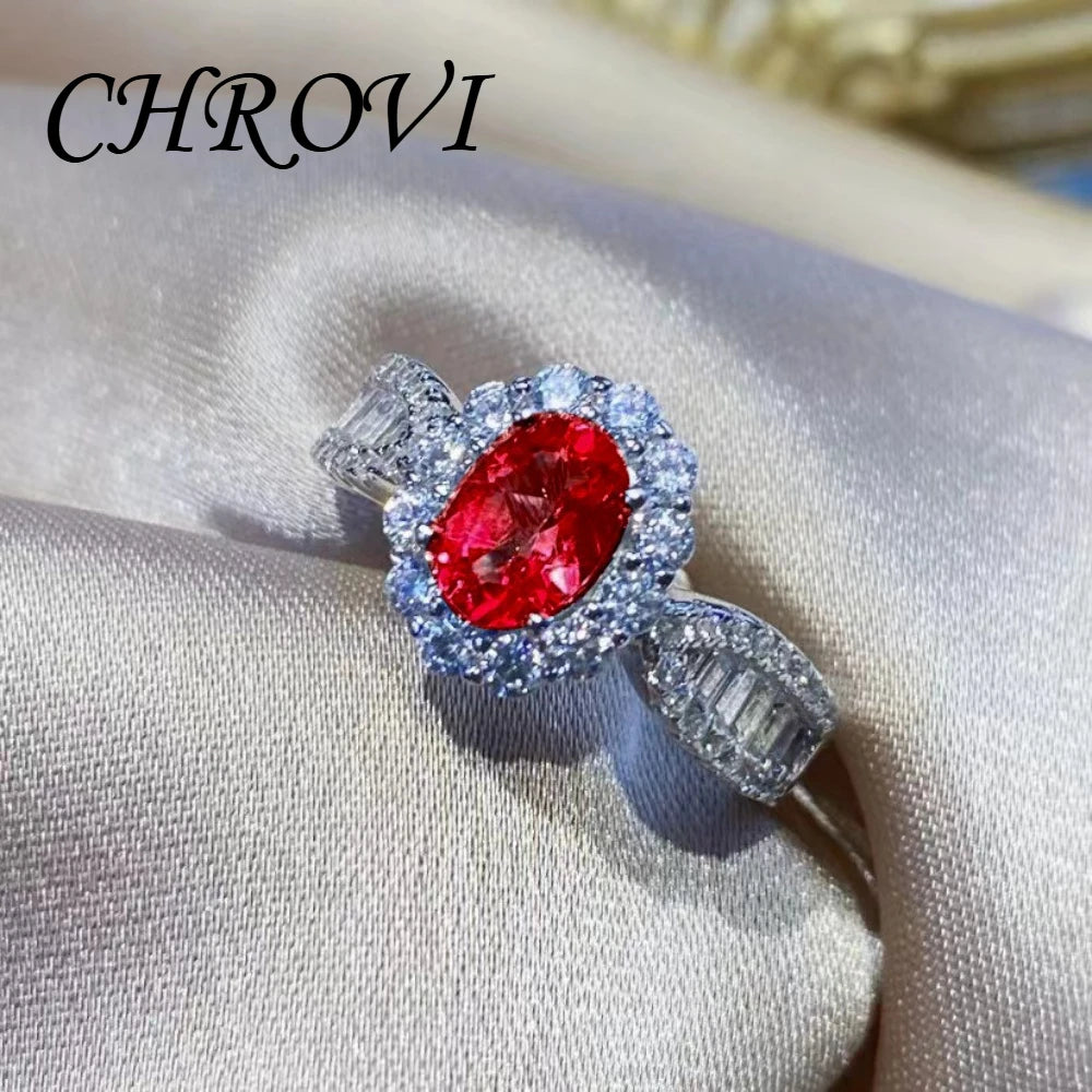 Fashion 925 sterling silver sky blue topaz full diamond minimalist style open ring for women - finger ring