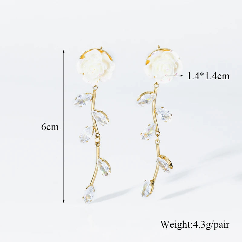 EILIECK 316L Stainless Steel Feather Dream Catcher Dangle Earrings For Women 2024 New Fashion Ear Drop Waterproof Jewelry Gift