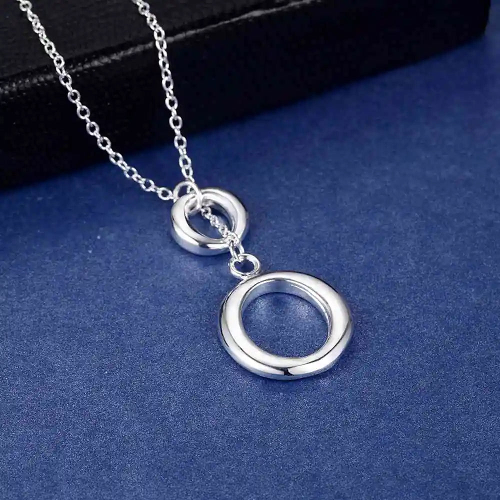 Hot 925 Sterling Silver Necklace Pendant Tree High Quality For Women Wedding Engagement Fashion Jewelry Gifts