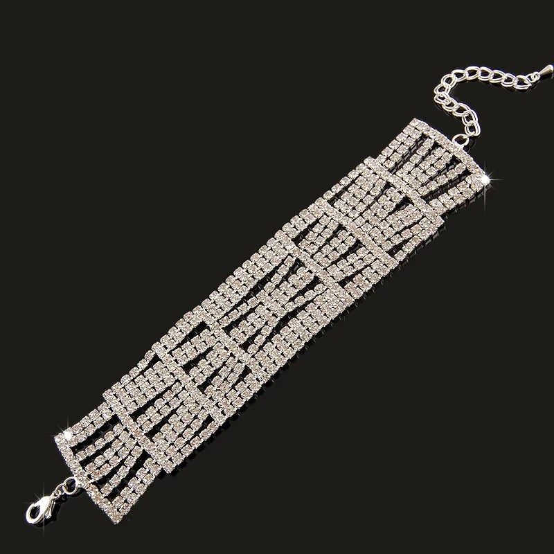 New Fashion Charm Bracelets 925 Silver AAAAA Zircon Crystal Women Bracelet Wedding Engagement Luxury Jewelry