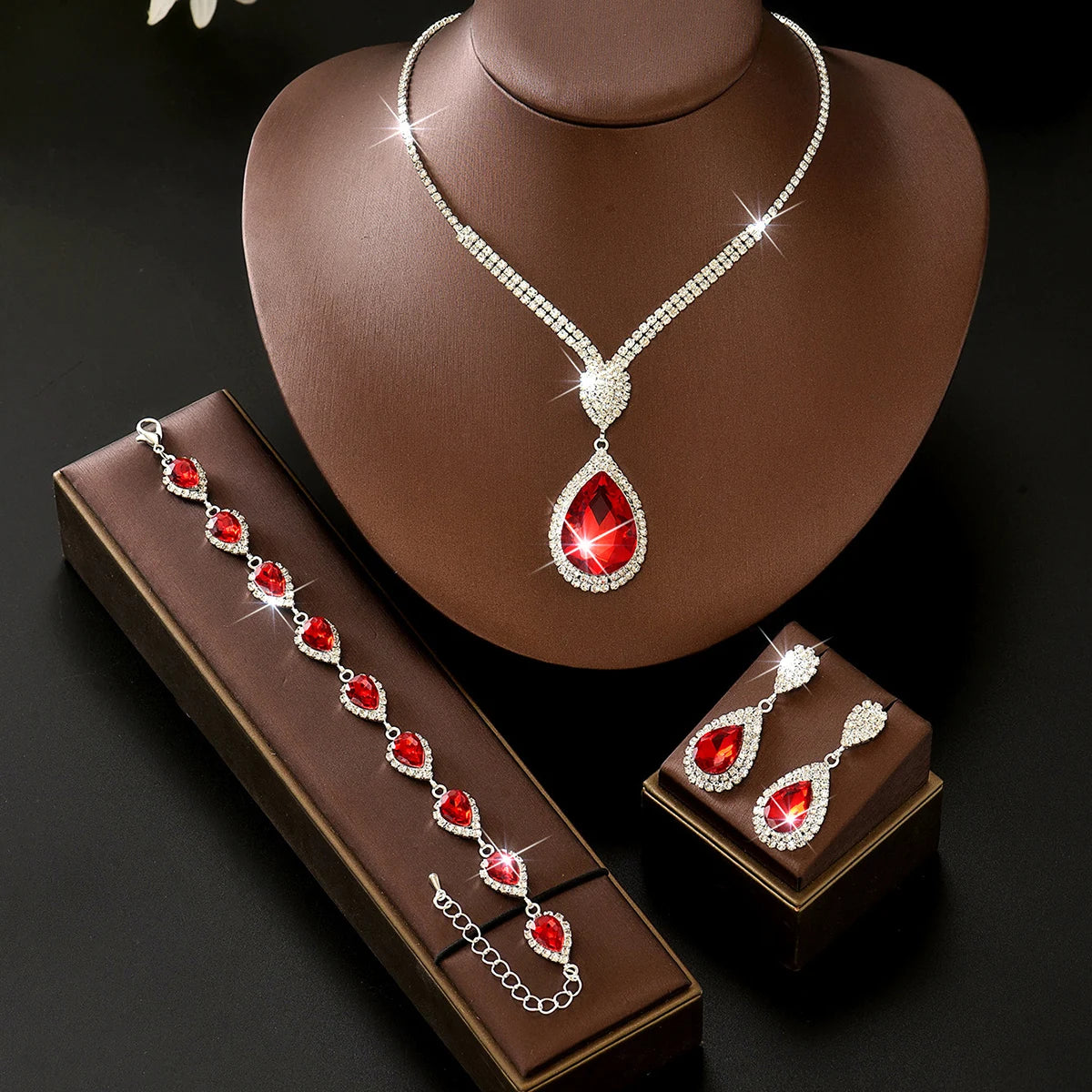 Bohemian Seaside Necklace Earrings Bracelet Jewelry Set Multi Color Classic Style Suitable for Daily Gatherings