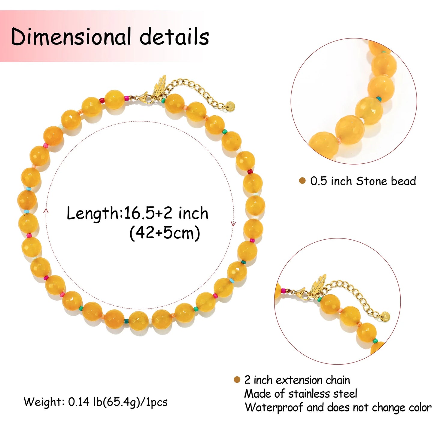 Colorful Chunky Bead Necklaces for Women Trendy Boho Collar Statement Necklace Choker Summer Beach Jewelry Birthday Gift for Her