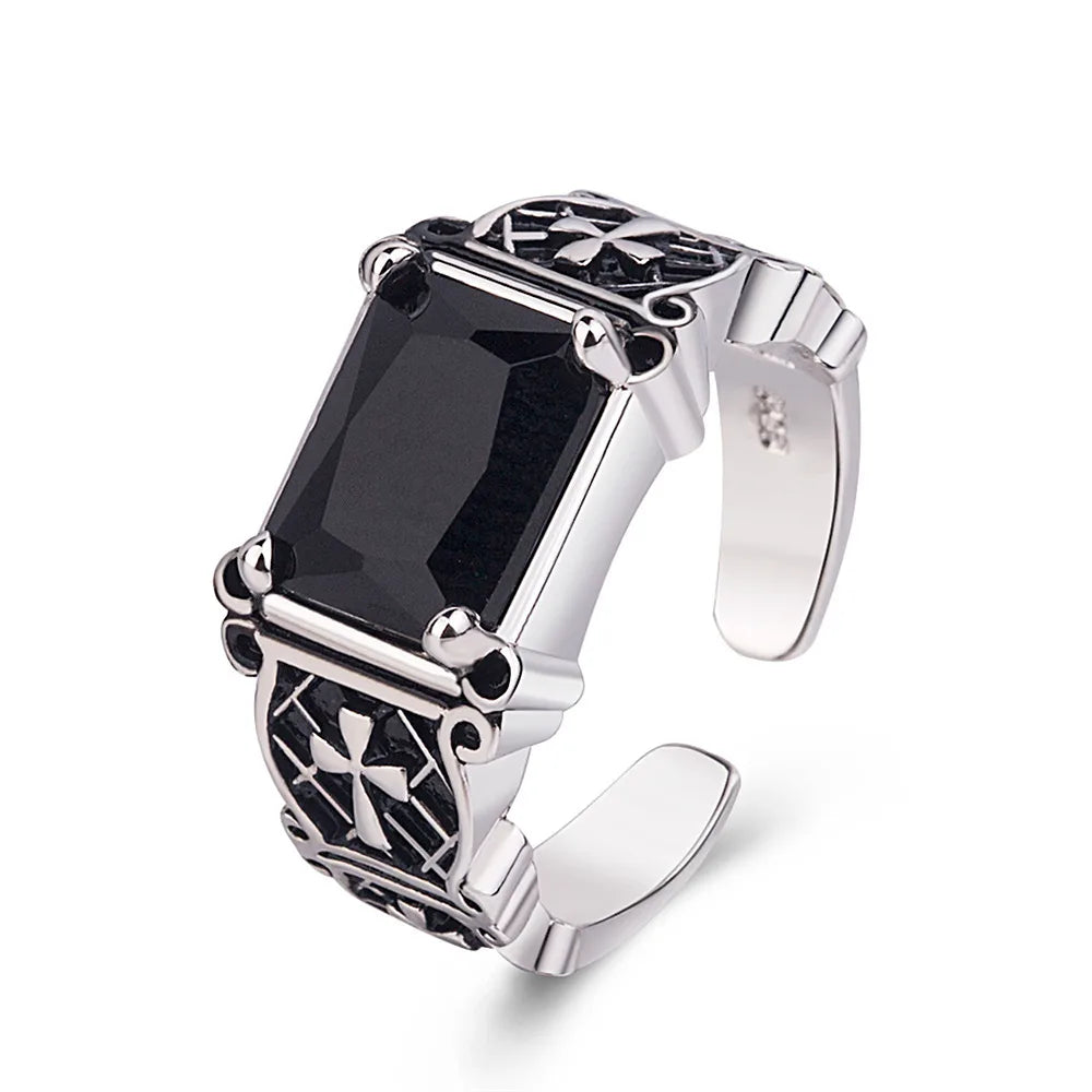 New 925 Sterling Silver Men Rings High Quality for Men Temperament Banquet Wedding Jewelry Anniversary Party Gift