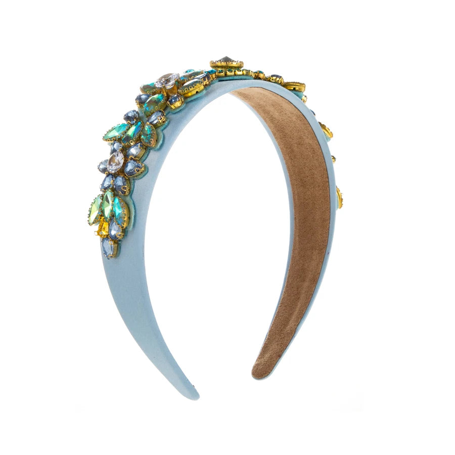 European and American Heavy Industry Full Diamond Retro Wide Edge Baroque Headband Inlaid With Rhinestone High-end Hairband