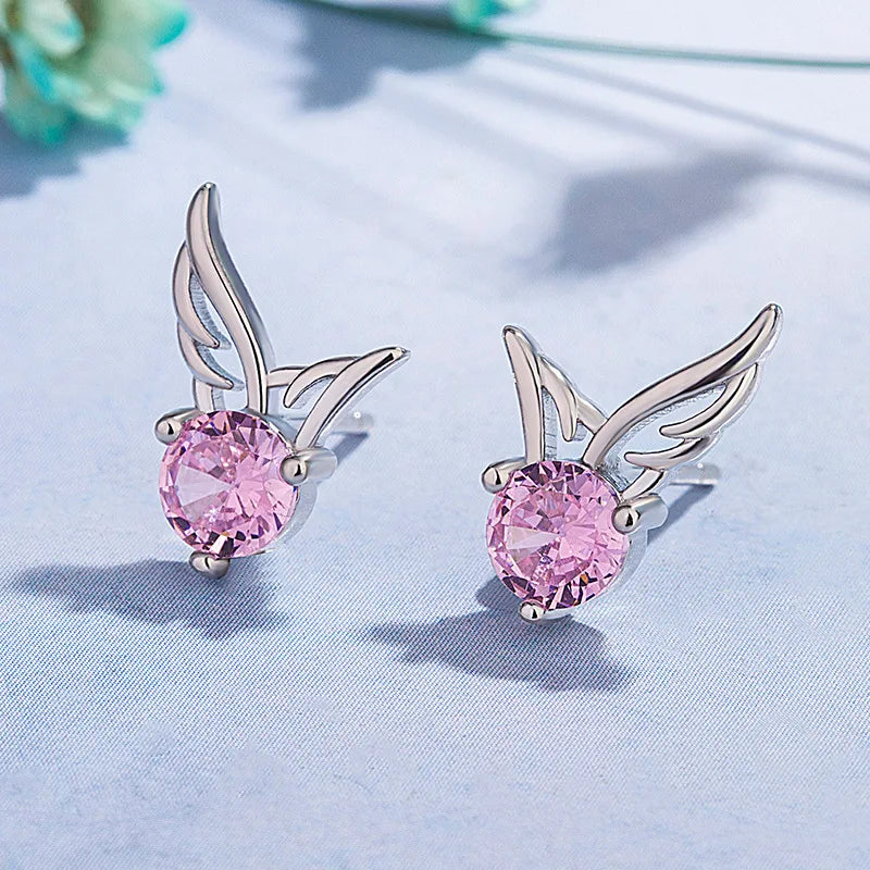 New 925 Sterling Silver Earrings AAA Zircon For Women Exquisite Student Girlfriend Jewelry Accessories Wedding Fashion Gift