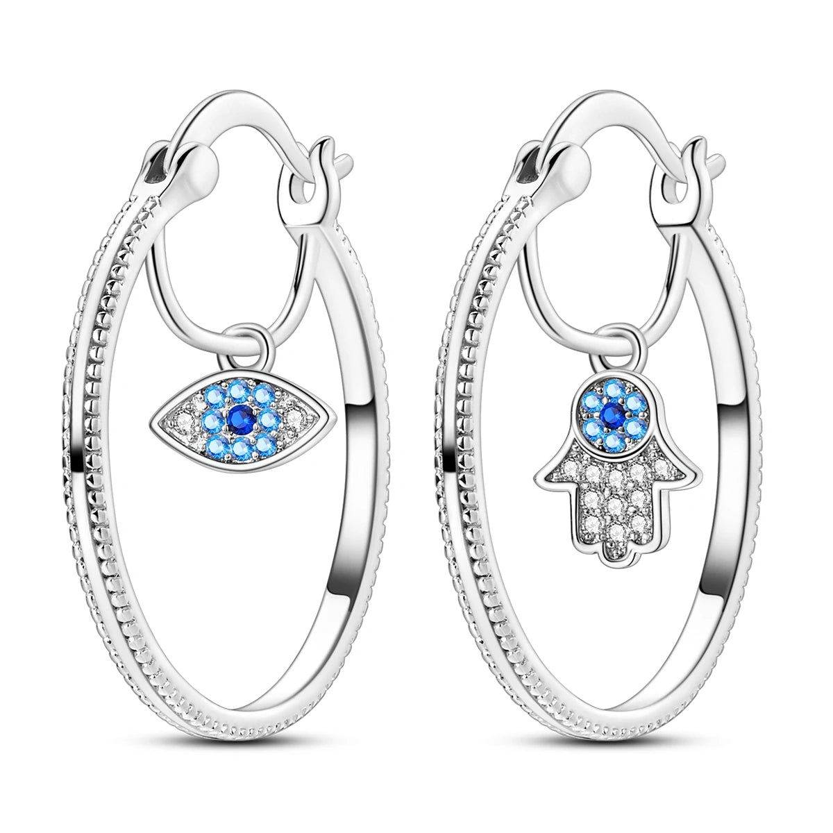 New In Earrings 925 Sterling Silver Butterfly Tulip Hoop Earrings Ear Studs Zircon Making Jewelry For Women Girl Party Gifts