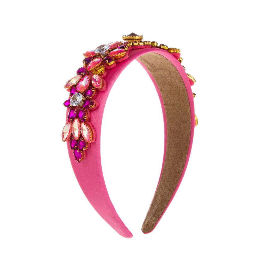 European and American Heavy Industry Full Diamond Retro Wide Edge Baroque Headband Inlaid With Rhinestone High-end Hairband