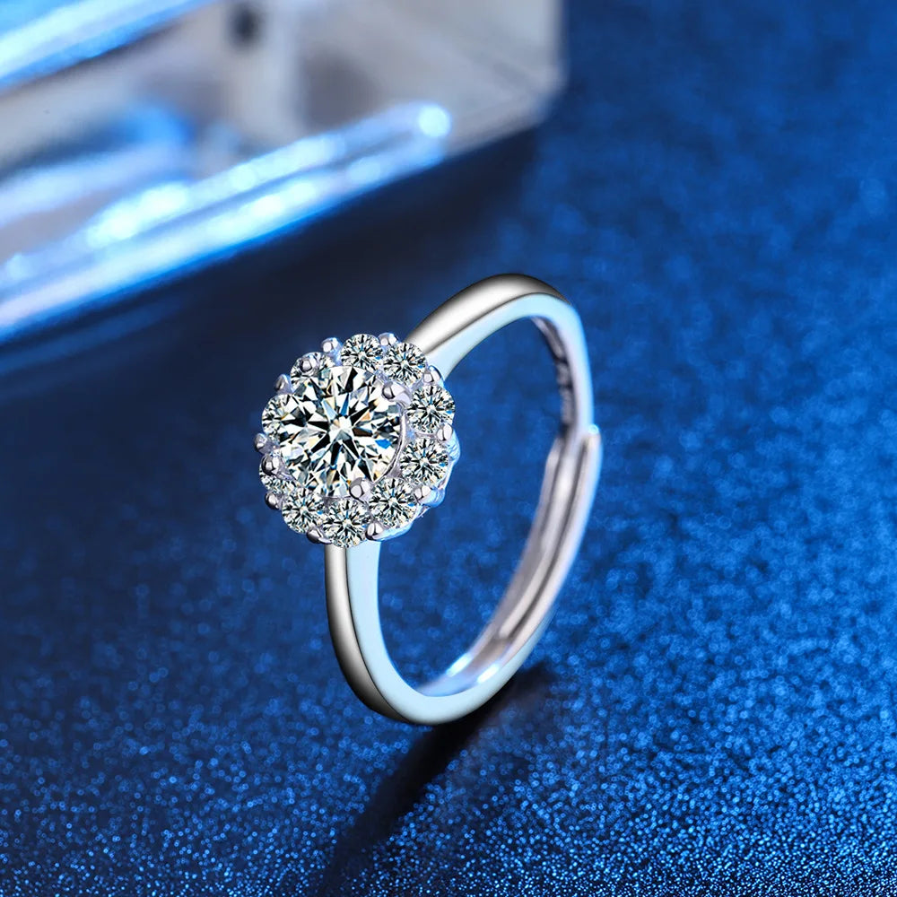 New 925 Sterling Silver 6A Zircon Ring Luxury Shines Simplicity Fashion Exquisite For women Wedding Engagement Jewelry