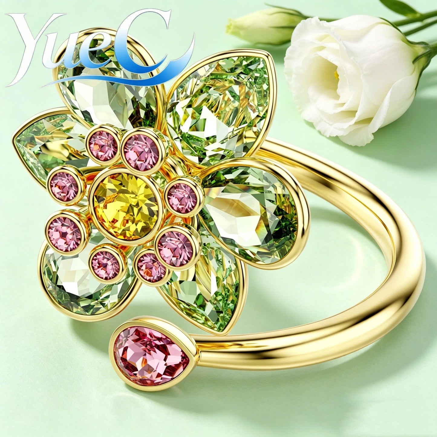 2026 YueC NEW Original Product: Flower Necklace, Butterfly Earrings, Light Luxury Charm Bracelet, Niche Design, Exquisit