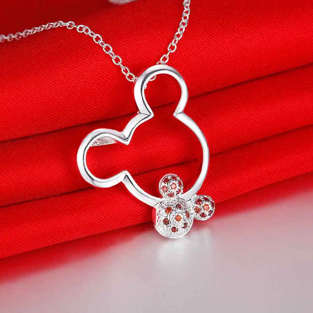 New 925 Sterling Silver Necklace Pendant AAA Zircon For Women Exquisite Student Girlfriend Jewelry Accessories Wedding Gift