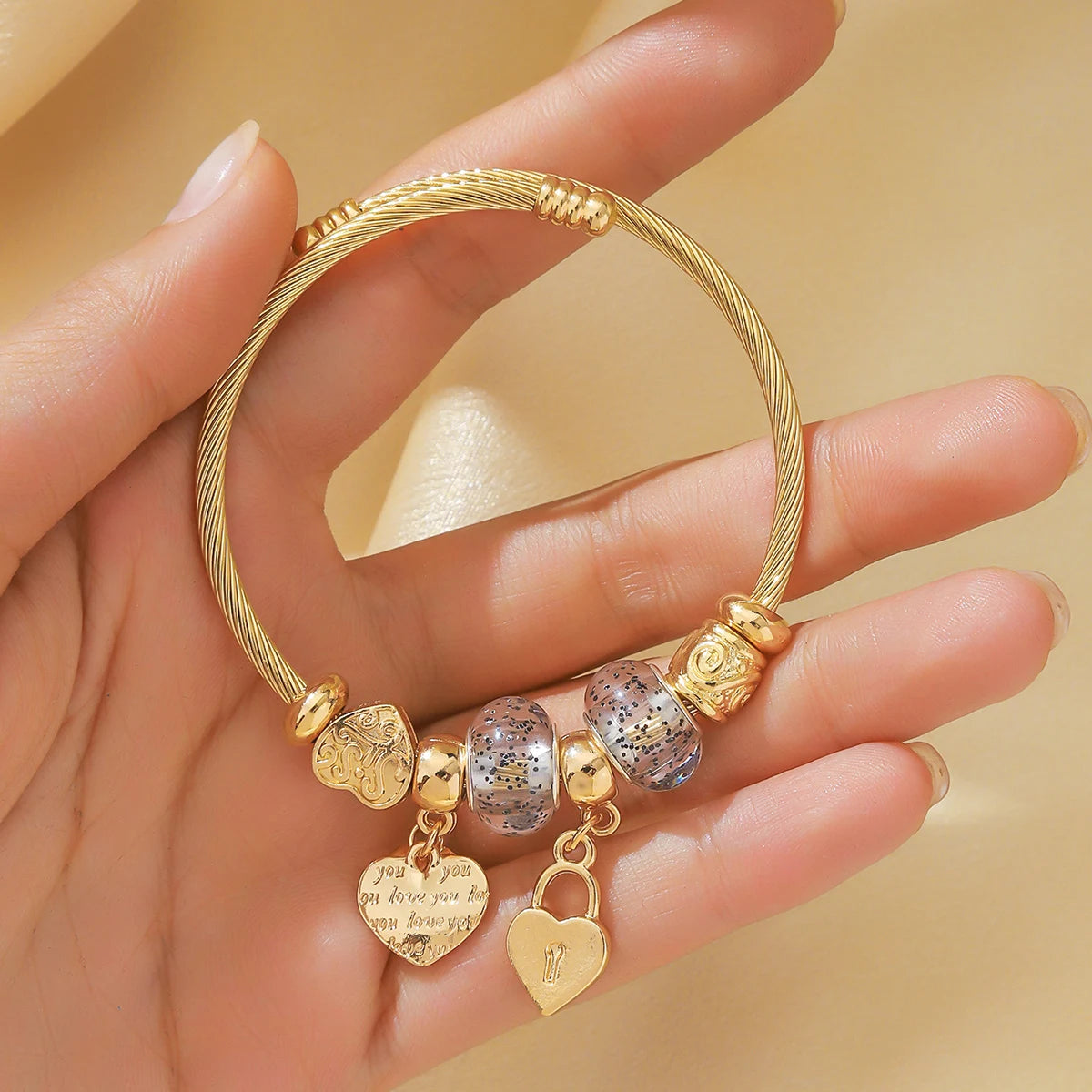 1PC Women's Fashion Pan Family Multi Element Beaded Bracelet Jewelry Accessories Suitable for Date, Party, Festival Gifts