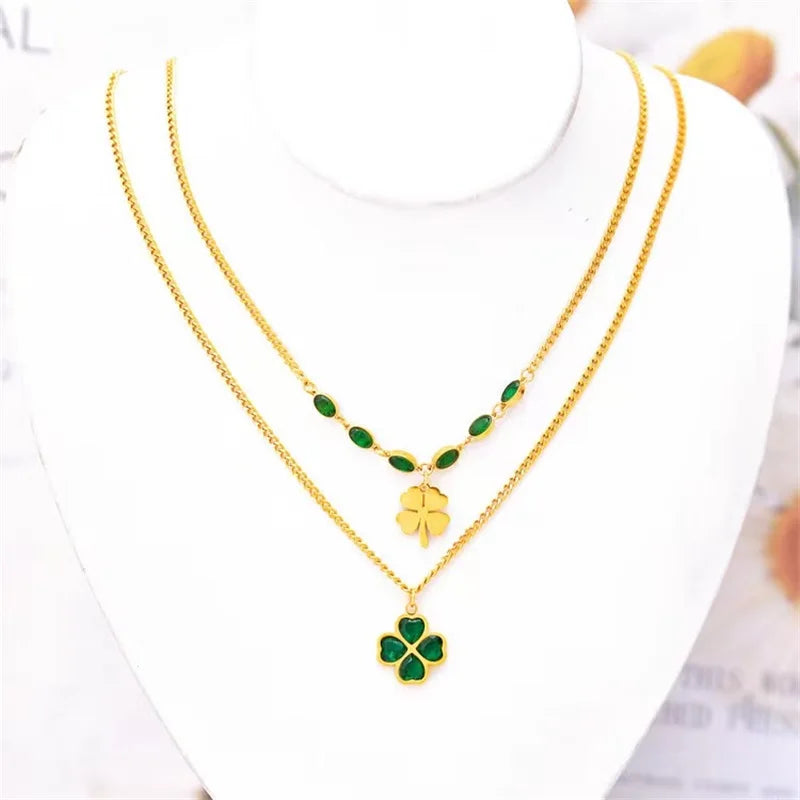 EILIECK 316L Stainless Steel Heart Love Pendant Necklace For Women Daily Wear Trendy Exquisite Charm Neck Chain Jewelry Gift