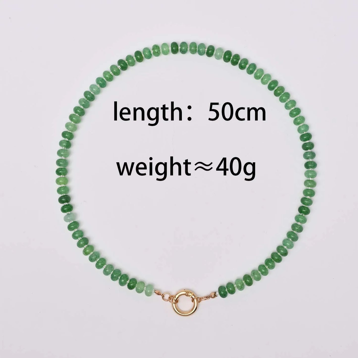 Trendy Natural Stone Star Heart Pendant DIY Necklace for Women Colorful Handmade Beaded Collars Necklace Stainless Steel Jewelry