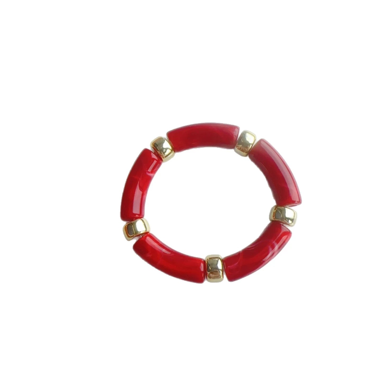 2026 Personalized Acrylic Resin Bead Bracelet For Women Trendy Summer Bohemian Sea Beach Seaside Vacation Jewelry Accessories