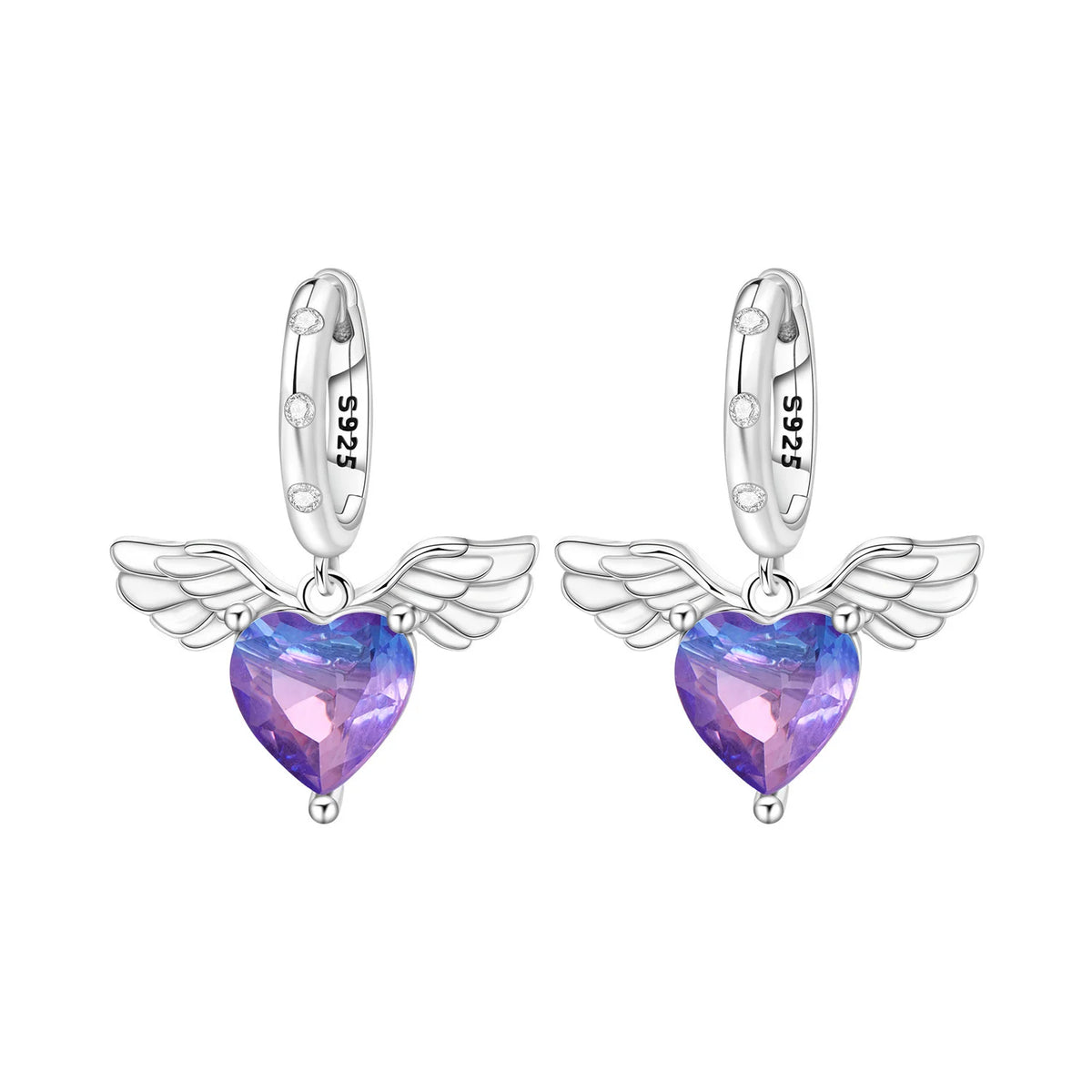 Orstarry 925 Sterling Silver Feather Lucky Symbol Drop Earrings Women Earrings Charm Fashion Versatile Party Jewelry Gifts
