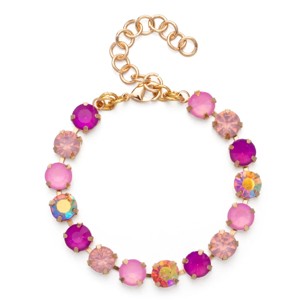 BEUTIFOR Colorful Crystal Bracelet for Women Gold Color Link Chain Bohemian Jewelry 2025