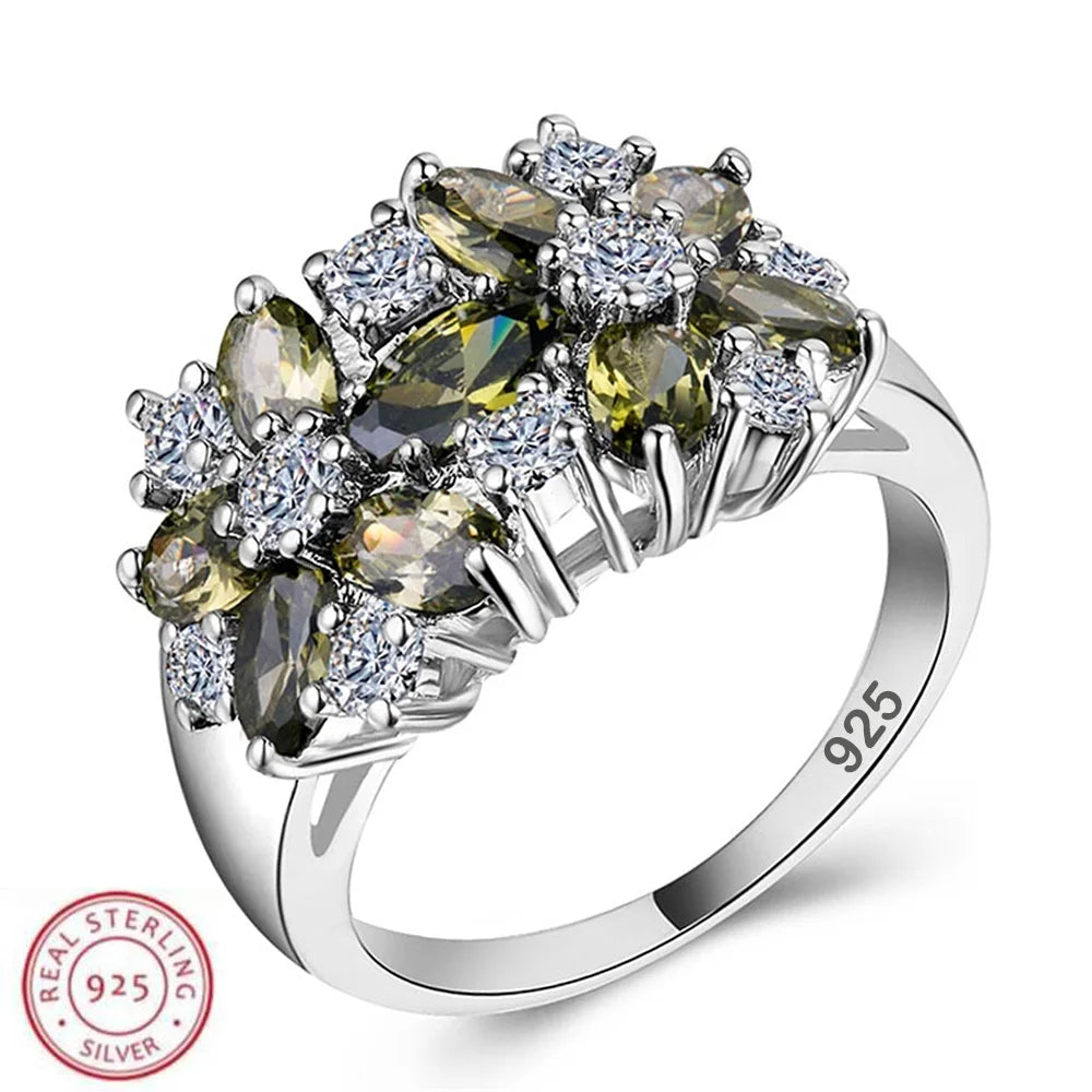 New 925 Sterling Silver Ring Shines Simplicity 6#-10# Fashion Exquisite For women Jewelry Wedding Gifts