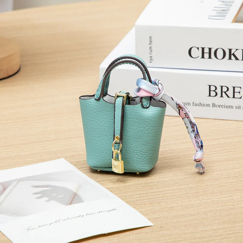 Mini Bag Pendant Keychain Hanging Accessory Zero Wallet Creative Portable Bracelet Bluetooth Earphone Bag Multifunctional