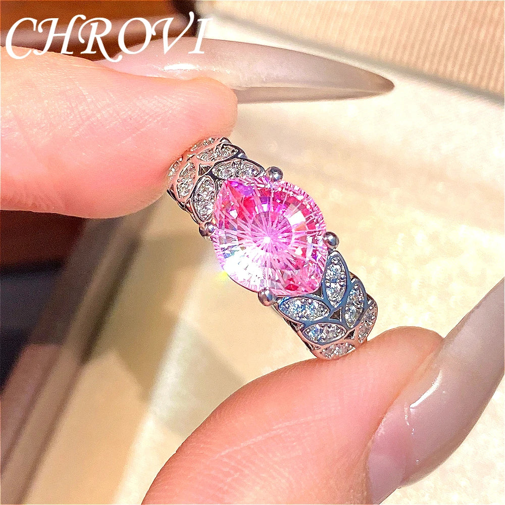Luxury 925 Sterling Silver New Model Flashing Devil's Eye Ring High-End Fashion Micro-set Wheat-shaped Precious Gemstone Ring